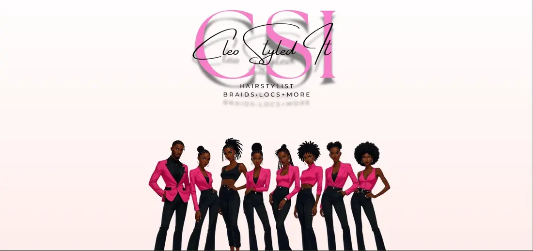 Cleo Styled It template showing a fashion styling brand page